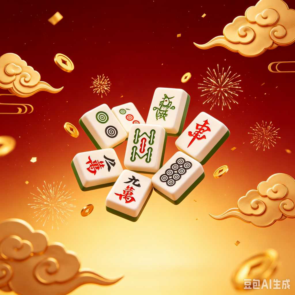 mini mahjong tiles keychain